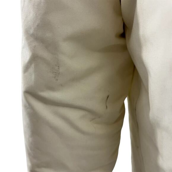 Woolrich Arctic Parka Coat Winter Jacket Vintage Designer Beige Size XS Unisex - Picture 10 of 10